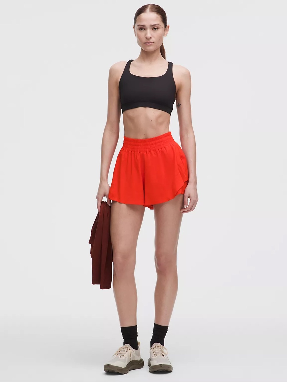 Lululemon Shake It Out High-Rise Running Short 2.5" NWT - Cherry Ember Red